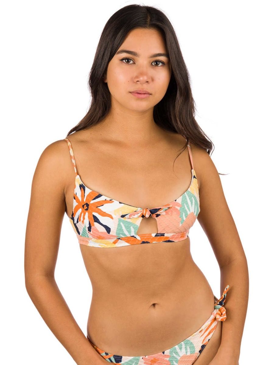 Bikini Top Roxy Swim The Sea Bralette Peach Blush Orange